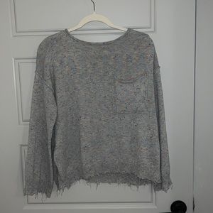 Gray colorful sweater